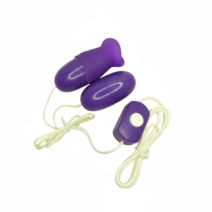 มินิไข่สั่น 2 หัว + ลิ้นเทียม: ปลุกอารมณ์ก่อนขึ้นเตียง (1 จังหวะ)