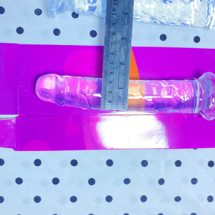 💎 คริสตัลเจลลี่ใส (Crystal Jelly Dildo) | ดิลโด้โปร่งใสพร้อมฐานดูดแรงสูง หลายขนาด - Image 11