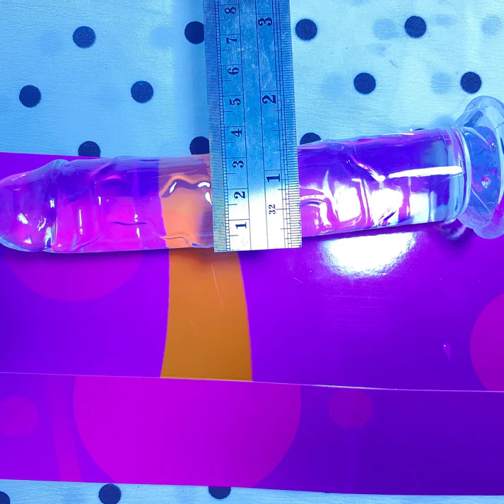 💎 คริสตัลเจลลี่ใส (Crystal Jelly Dildo) | ดิลโด้โปร่งใสพร้อมฐานดูดแรงสูง หลายขนาด - Image 9