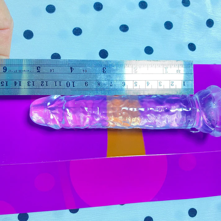 💎 คริสตัลเจลลี่ใส (Crystal Jelly Dildo) | ดิลโด้โปร่งใสพร้อมฐานดูดแรงสูง หลายขนาด - Image 6
