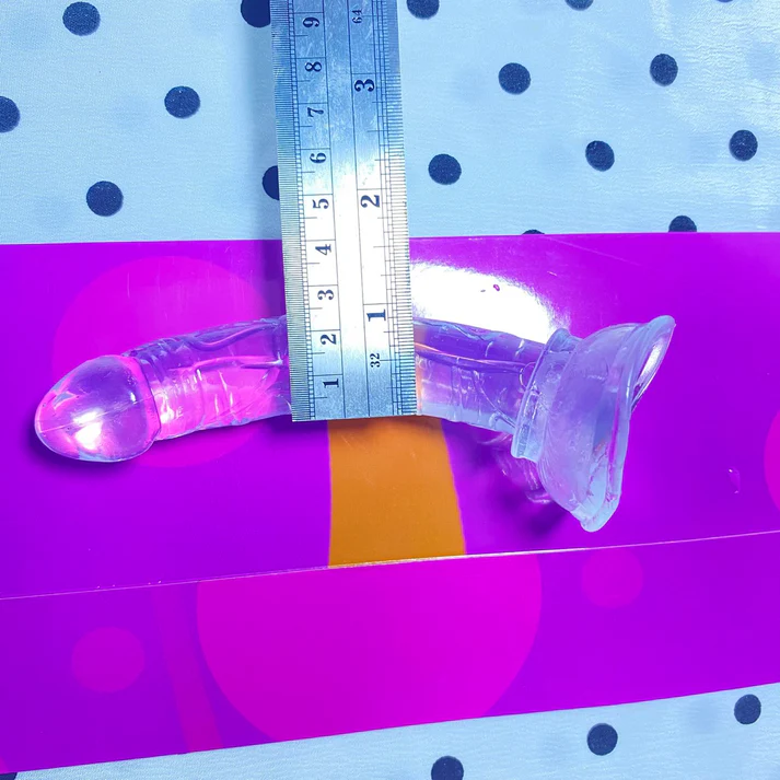 💎 คริสตัลเจลลี่ใส (Crystal Jelly Dildo) | ดิลโด้โปร่งใสพร้อมฐานดูดแรงสูง หลายขนาด - Image 5