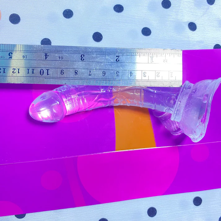 💎 คริสตัลเจลลี่ใส (Crystal Jelly Dildo) | ดิลโด้โปร่งใสพร้อมฐานดูดแรงสูง หลายขนาด - Image 4