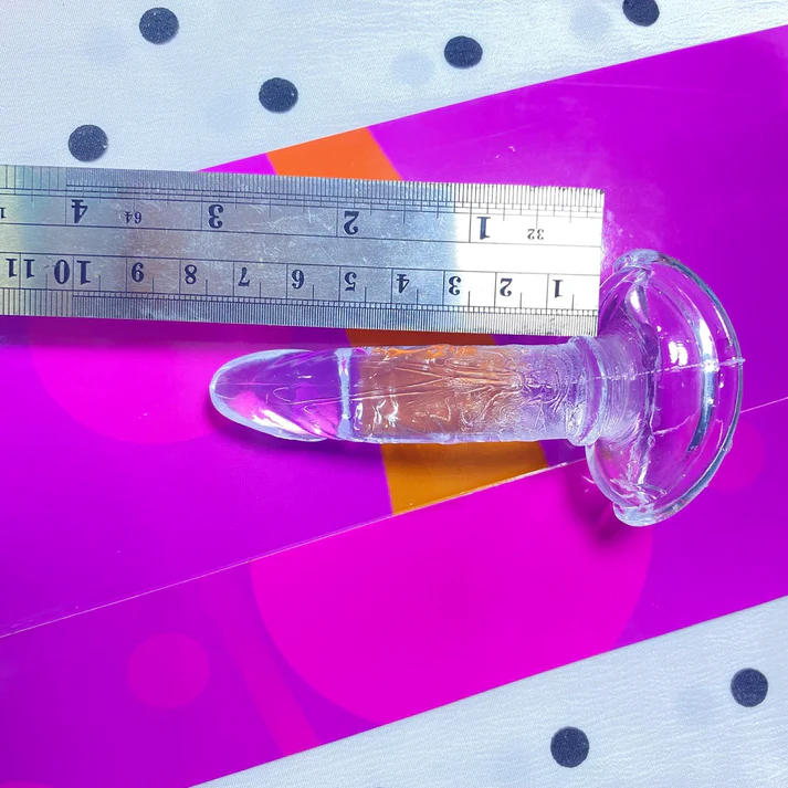 💎 คริสตัลเจลลี่ใส (Crystal Jelly Dildo) | ดิลโด้โปร่งใสพร้อมฐานดูดแรงสูง หลายขนาด - Image 2