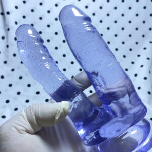 แท่งดิลโด้คู่ขนาดใหญ่ สอดใส่ได้สองทาง ดิลโด้นุ่มนวลที่ออกแบบมาเพื่อความสุขสูงสุด