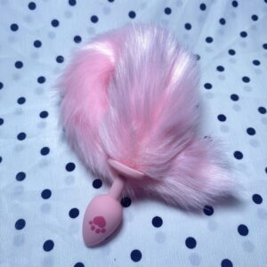 ปลั๊กทวารหนักหางกระรอก - Silicone Long Tail Butt Plug