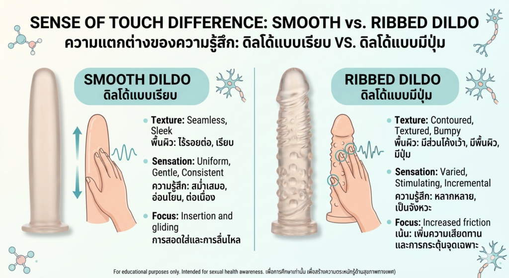 ดิลโด้แบบเรียบ vs แบบมีปุ่ม แบบไหนให้ความรู้สึกต่างกัน ดิลโด้แบบไหนตอบโจทย์มากที่สุด