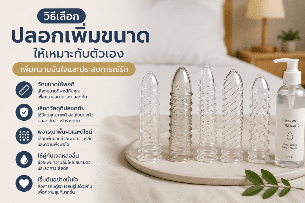 วิธีเลือกปลอกเพิ่มขนาดอย่างมั่นใจ