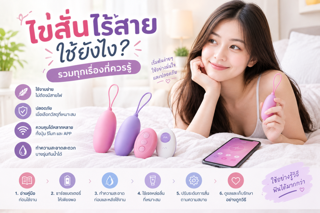 คู่มือไข่สั่นไร้สาย ใช้ง่าย ปลอดภัย